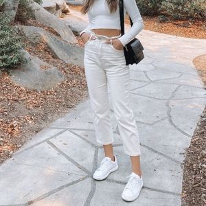 Straight leg pangs with scrunched waist